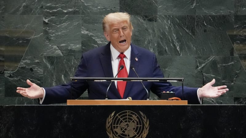 Financujete válku proti sobě, to je neomluvitelné. Trump při projevu v OSN sepsul Evropu