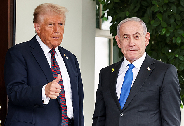 Trump jednal s Netanjahuem. V Bílém domě probrali plán pro Gazu, Izrael souhlasí