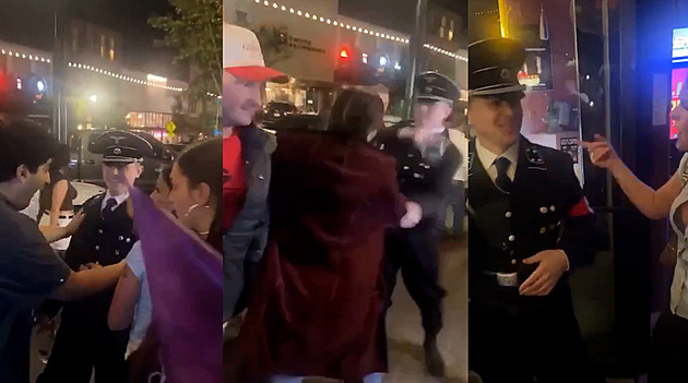 Muž se před Halloweenem převlékl za nacistu. Před barem pak zmlátil ženu