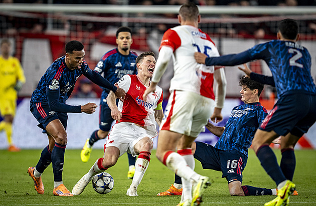 Slavia - Arsenal 0:3, hosté byli nad síly českého mistra, dva góly dal Merino