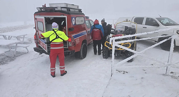 Turistka se v Krkonoších pokusila o extrémní otužování, skončila v bezvědomí