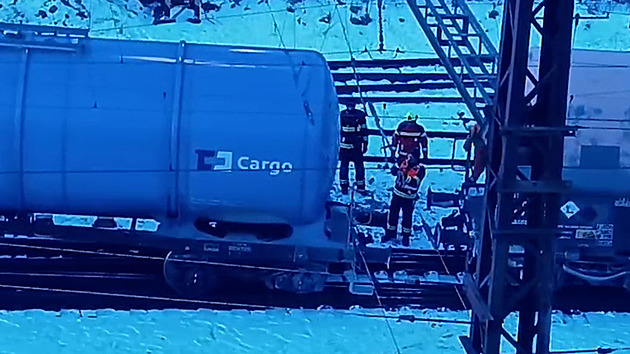 Provoz železniční stanice v Havlíčkově Brodě omezila vykolejená cisterna s naftou