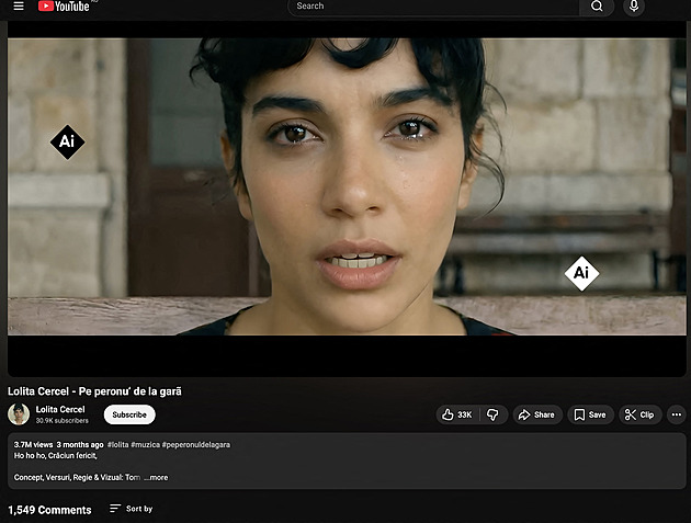 AI zpěvačka Lolita se stala virální senzací. Protestují hudebníci i Romové